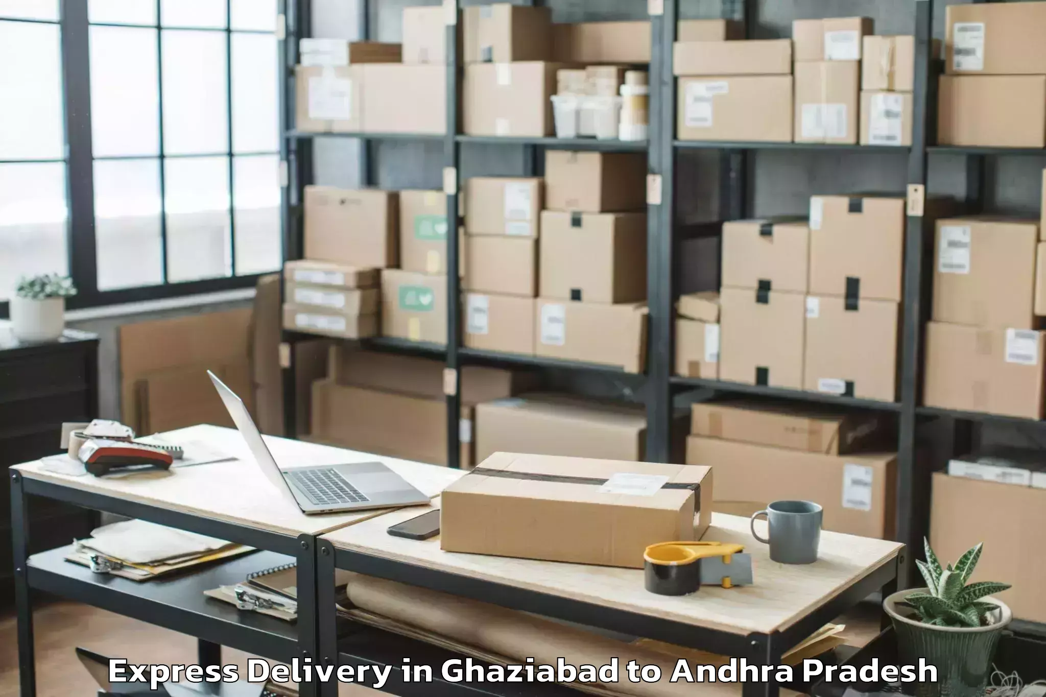 Trusted Ghaziabad to Pedda Kadubur Express Delivery